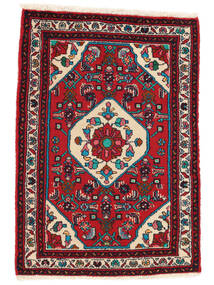 79X115 Hamadan Teppich Orientalischer Dunkelrot/Schwarz (Wolle, Persien/Iran) Carpetvista