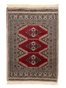  Orientalischer Pakistan Buchara 2Ply Teppich 62X88 Braun/Schwarz Wolle, Pakistan Carpetvista