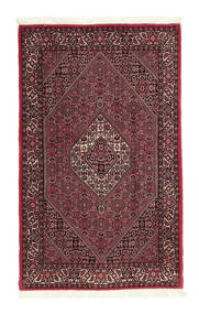 112X180 Bidjar Teppich Orientalischer Schwarz/Dunkelrot (Wolle, Persien/Iran)