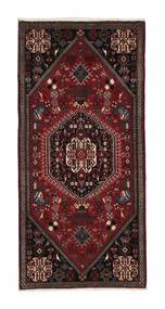 Alfombra Persa Gashgai 72X150 Negro/Rojo Oscuro (Lana, Persia/Irán)