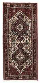 Gholtogh Rug 67X150 Persian Wool Black/Brown Small