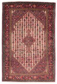 110X163 Malayer Fine Tæppe Orientalsk Mørkerød/Sort (Uld, Persien/Iran)