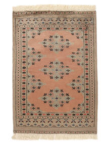 62X88 Alfombra Oriental Pakistan Bukara 2Ply Marrón/Beige (Lana, Pakistán) Carpetvista