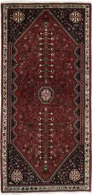  Abadeh Alfombra 78X161 Persa De Lana Negro/Rojo Oscuro Pequeño