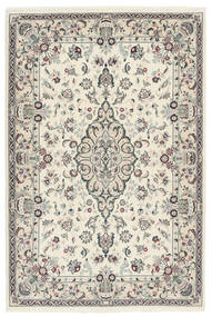 絨毯 オリエンタル イスファハン 絹の縦糸 108X161 イエロー/ベージュ (ウール, ペルシャ/イラン)