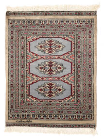  Pakistan Bokhara 2Ply Tepih 62X82 Vuneni Braon/Crna Mali Sag Carpetvista