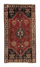 Gabbeh Kashkooli Rug 84X153 Black/Dark Red Wool, Persia/Iran