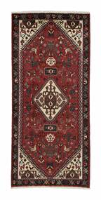 72X160 Tappeto Orientale Ghashghai Passatoie Nero/Rosso Scuro (Lana, Persia/Iran)