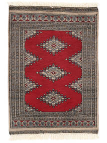  Orientalsk Pakistan Bokhara 2Ply Tæppe 64X90 Brun/Mørkerød Uld, Pakistan Carpetvista