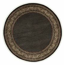 Mir Indo Rug Ø 154 Round Black/Brown Wool, India