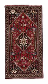 Tappeto Orientale Ghashghai 82X154 Nero/Rosso Scuro (Lana, Persia/Iran)