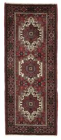 65X155 Gholtogh Teppich Orientalischer Läufer Schwarz/Dunkelrot (Wolle, Persien/Iran)
