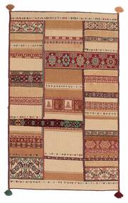 96X155 Dywan Kilim Nimbaft Nowoczesny Brunatny/Pomarańczowy (Wełna, Afganistan)