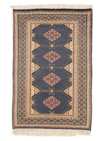 76X116 絨毯 オリエンタル パキスタン ブハラ 2Ply 茶色/ブラック (ウール, パキスタン) Carpetvista