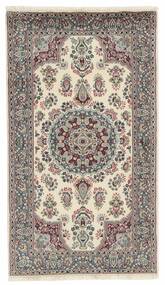  90X158 Kerman Teppich Braun/Beige Persien/Iran