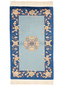 91X152 China 90 Line Rug Oriental Teal/Dark Blue (Wool, China) Carpetvista