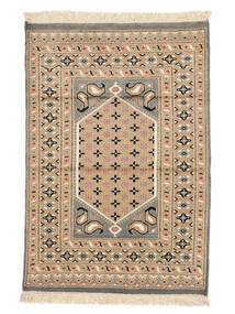  82X118 Medaillon Klein Pakistan Buchara 2Ply Teppich Wolle, Carpetvista