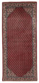 Alfombra Oriental Sarough Mir 70X156 De Pasillo Rojo Oscuro/Negro (Lana, Persia/Irán)