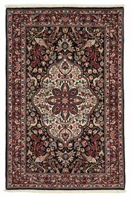  100X156 Isfahan Silk Warp Rug Black/Brown Persia/Iran