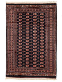 191X283 Pakistan Buchara 2Ply Teppich Orientalischer Schwarz/Dunkelrot (Wolle, Pakistan) Carpetvista