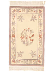  91X152 China 90 Line Vloerkleed Beige/Bruin China Carpetvista