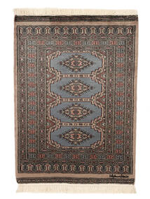  Pakistan Buchara 2Ply Teppich 80X111 Braun/Schwarz Carpetvista