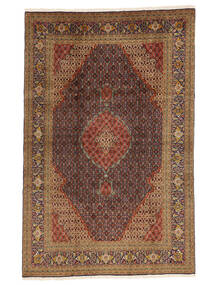  Persan Tabriz 40 Raj Covor 196X315 Maro/Negru Carpetvista