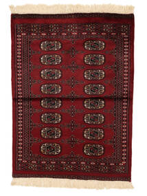  Pakistan Bukara 2Ply Tappeto 79X105 Di Lana Nero/Rosso Scuro Piccolo Carpetvista