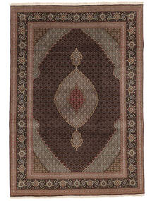 Tapete Oriental Tabriz 40 Raj 205X295 Castanho/Preto (Lã, Pérsia/Irão)