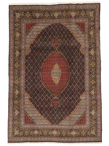  200X294 Tabriz 40 Raj Covor Negru/Maro Persia/Iran
 Carpetvista