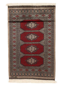 75X117 Pakistan Bokhara 2Ply Rug Oriental Brown/Black (Wool, Pakistan) Carpetvista