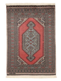 80X114 Dywan Orientalny Pakistański Bucharski 2Ply Brunatny/Czarny (Wełna, Pakistan ) Carpetvista