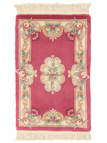 Alfombra Oriental China 90 Line 60X90 Rojo Oscuro/Beige (Lana, China)