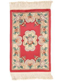 60X90 China 90 Line Rug Oriental Beige/Red (Wool, China) Carpetvista