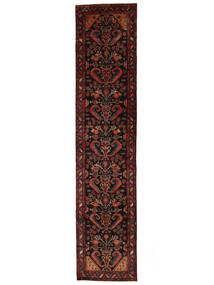 110X500 Tappeto Nahavand Old Orientale Passatoie Nero/Rosso Scuro (Lana, Persia/Iran) Carpetvista