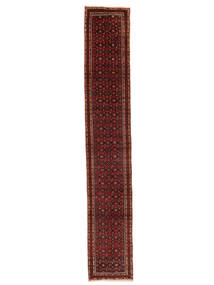  Hosseinabad Rug 78X475 Persian Wool Black/Dark Red Small Carpetvista