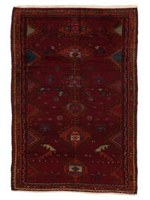 Alfombra Persa Lori 160X235 Negro/Rojo Oscuro (Lana, Persia/Irán)