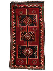  Persian Lori Rug 118X234 Black/Dark Red (Wool, Persia/Iran)