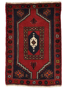  Orientalsk Klardasht Tæppe 65X100 Sort/Mørkerød Uld, Persien/Iran Carpetvista