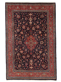 213X321 Tappeto Orientale Saruk Nero/Rosso Scuro (Lana, Persia/Iran) Carpetvista