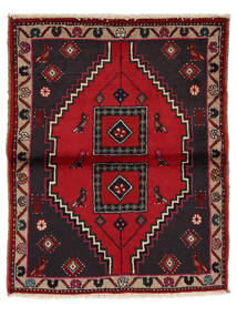  Oriental Kelardasht Rug 91X105 Black/Dark Red Wool, Persia/Iran Carpetvista