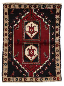 Alfombra Oriental Klardasht 85X110 Negro/Marrón (Lana, Persia/Irán)