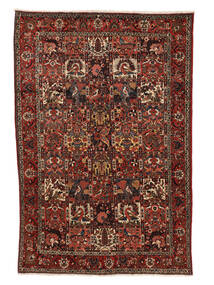 Bakhtiar Collectible Teppe 201X312 Svart/Mørk Rød Ull, Persia/Iran Carpetvista