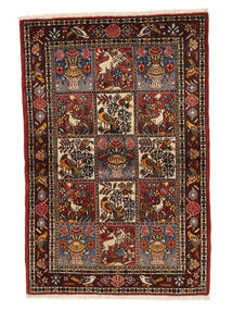  Bakhtiar Collectible Tappeto 110X161 Persiano Di Lana Nero/Rosso Scuro Piccolo Carpetvista