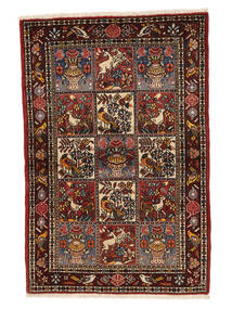  Bakhtiari Collectible Rug 110X161 Persian Wool Black/Dark Red Small Carpetvista