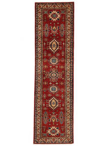  84X295 Kazak Fine Rug Runner
 Dark Red/Black Afghanistan Carpetvista