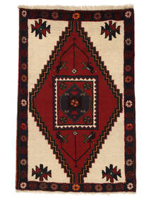 78X125 Tapete Oriental Klardasht Preto/Vermelho Escuro (Lã, Pérsia/Irão) Carpetvista