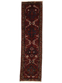 Tappeto Orientale Hamadan 110X400 Passatoie Nero/Marrone (Lana, Persia/Iran)