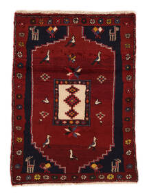 Alfombra Klardasht 73X100 Negro/Rojo Oscuro (Lana, Persia/Irán)