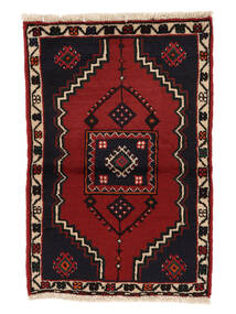 65X100 Alfombra Klardasht Oriental Negro/Rojo Oscuro (Lana, Persia/Irán) Carpetvista